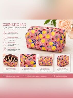 🍋 Studio Oh! OCS Designs Cosmetic Bag - Potions and Lotions 🍋